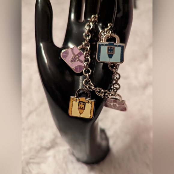 COACH Multi Mini Purse Handbag Bracelet Lanyard Trigger Snap Keychain RARE - Picture 1 of 7